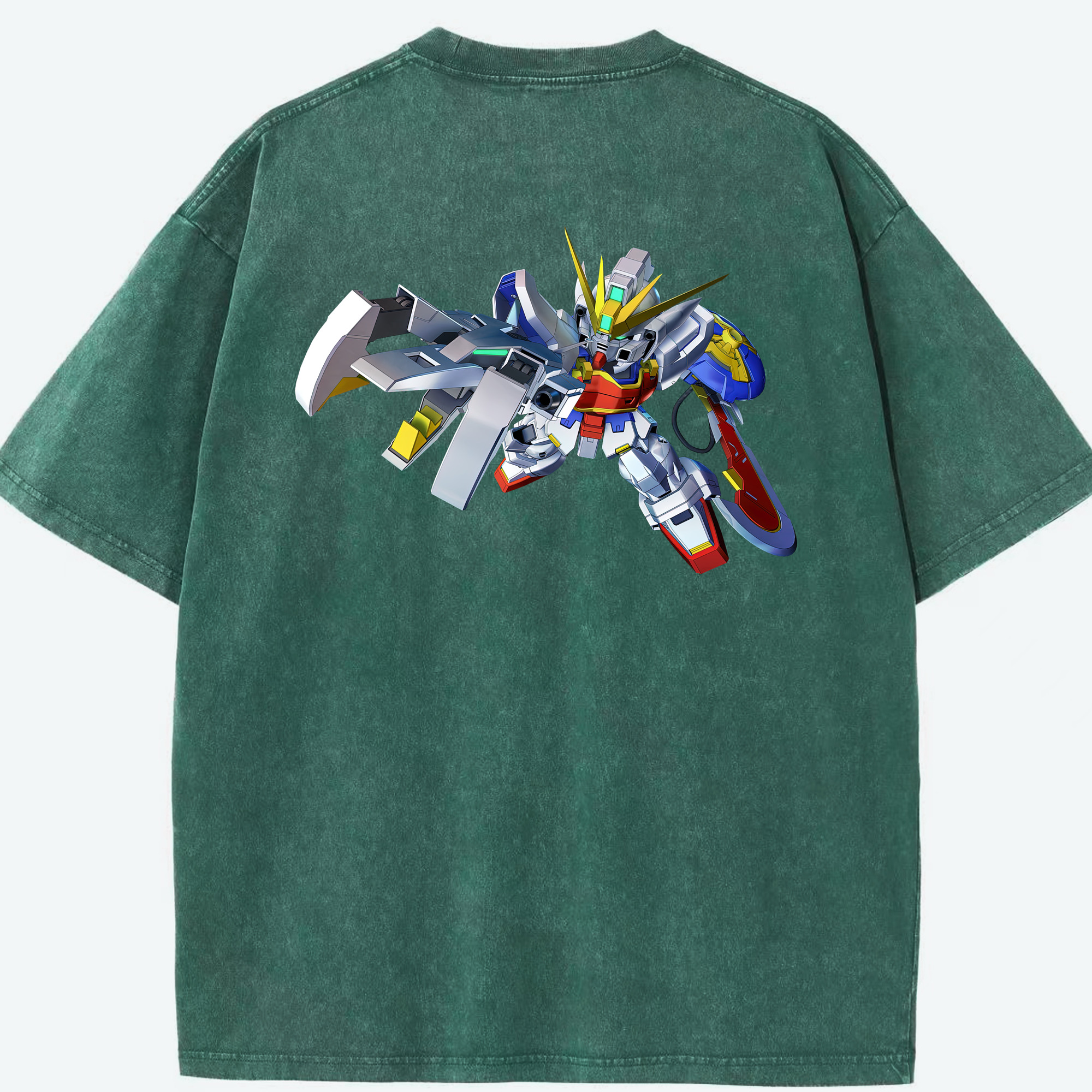（画像用） 機動戦士ガンダム Mobile Suit Gundam 綿100% ヴィンテージ風 半袖Tシャツ（背面プリント）